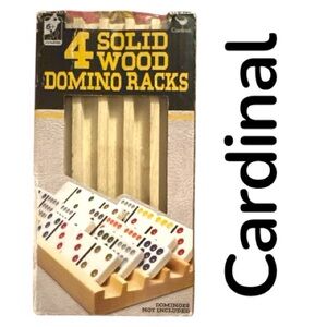 Cardinal Wooden Domino Racks - Natural Finish
